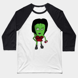 Pepirella from The Nightshades Goth Vegetable Family Baseball T-Shirt